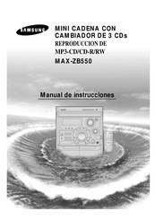 Samsung MAX-ZB550 Manual De Instrucciones