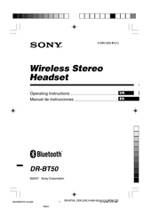 Sony DR-BT50 Manual De Instrucciones