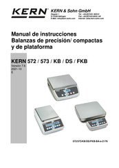 KERN and SOHN 573-46A Manual De Instrucciones