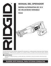 RIDGID R8442 Manual Del Operador