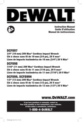 DeWalt DCF899M1 Manual De Instrucciones