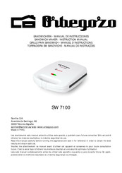 Orbegozo SW 7100 Manual De Instrucciones