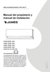 James AAM-24INF-INV Manual Del Propietario Y Manual De Instalación