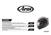 Arai Helmet CONTOUR-X Instrucciones De Funcionamiento