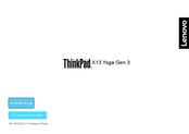 Lenovo ThinkPad X13 Yoga Gen 3 Manual Del Usuario