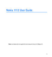 Nokia 1112 User Guia Del Usuario