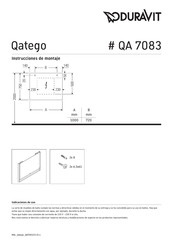 DURAVIT Qatego QA 7083 Instrucciones De Montaje