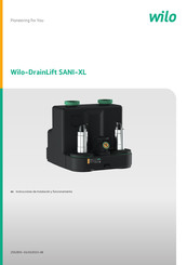 Wilo DrainLift SANI-XL21T Serie Instrucciones De Instalación Y Funcionamiento