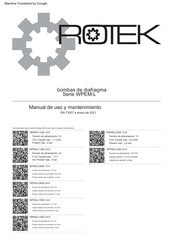 Rotek WPEM-L130E Manual De Uso Y Mantenimiento