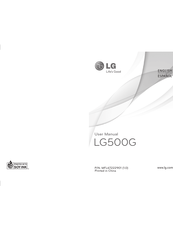 LG LG500G Manual Del Usuario