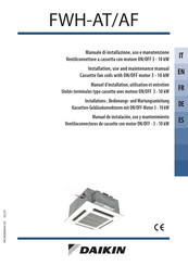 Daikin FWH04AAT 6V3 Serie Manual De Instalación, Uso Y Mantenimiento