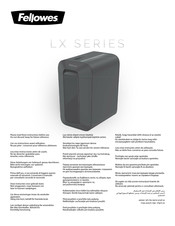 Fellowes LX65 Manual De Instrucciones