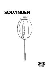Ikea SOLVINDEN Manual De Instrucciones
