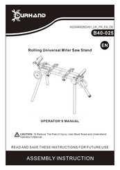 DURHAND B40-025 Manual Del Operador