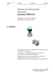 Endress+Hauser Deltabar PMD55B Manual De Instrucciones