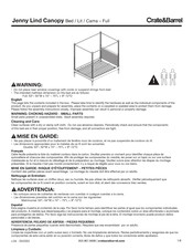 Crate&Barrel Jenny Lind Manual De Instrucciones