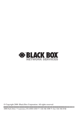 Black Box SM603C Instrucciones De Seguridad