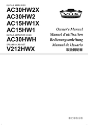 Vox AC15HW1X Manual De Usuario