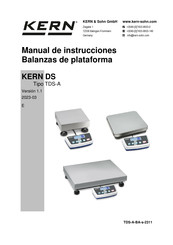 KERN and SOHN TDS 5K0.05S-A Manual De Instrucciones