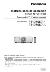 Panasonic PT-DZ680U Instrucciones De Operación