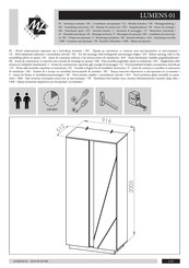 ML MEBLE LUMENS 01 Instrucciones De Montaje