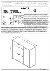 Forma Ideale ARCO 2 UP 00781 Instrucciones De Montaje