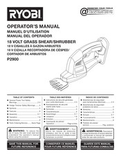 Ryobi P2900BTL Manual Del Operador