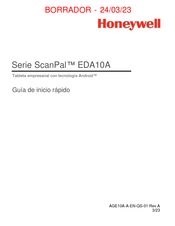 Honeywell ScanPal EDA10A-1 Guia De Inicio Rapido