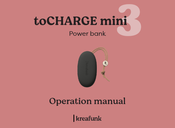 KREAFUNK toCHARGE mini3 Manual De Operación