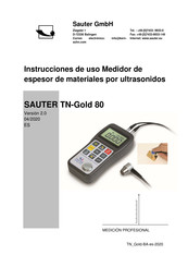 sauter TN-Gold 80 Instrucciones De Uso