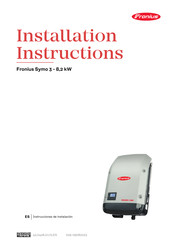 Fronius Symo 3.0-3-S Instrucciones De Instalación