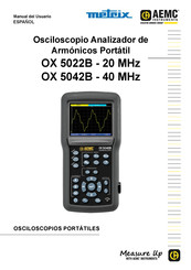 Chauvin Arnoux AEMC OX 5022B Manual Del Usuario