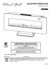 Pleasant Hearth 321-42-10 Manual De Instrucciones