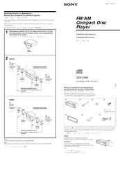 Sony CDX-C480 Instalación