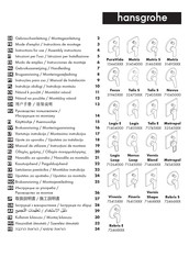 Hansgrohe Logis 71405 Serie Modo De Empleo/Instrucciones De Montaje