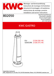 KWC Z.536.575.145 Instrucciones De Montaje