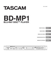 Tascam BD-MP1 Manual Del Usuario