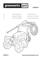 GreenWorks Pro GPW3001 Manual Del Operador