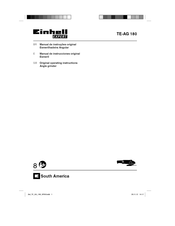 EINHELL Expert TE-AG 180 Manual De Instrucciones Original