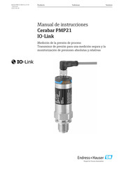 Endress+Hauser Cerabar PMP21 Manual De Instrucciones