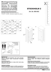 FMD Furniture STOCKHOLM 2 Instrucciones De Montaje