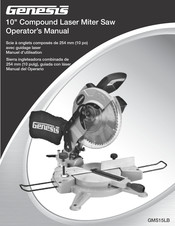 Genesis GMS15LB Manual Del Operario