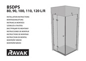 RAVAK BSDPS 80 L/R Instrucciones De Montaje