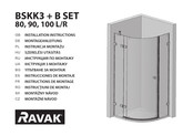 RAVAK BSKK3 + B SET 90 L/R Instrucciones De Montaje