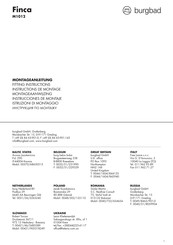 burgbad Finca M1012 Instrucciones De Montaje