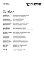DURAVIT Sundeck 700197 Instrucciones De Montaje