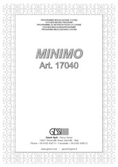 Gessi MINIMO 17040 Manual Del Usuario