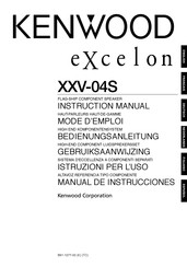 Kenwood eXcelon XXV-04S Manual De Instrucciones