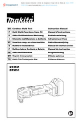 Makita DTM51ZJX2 Manual De Instrucciones