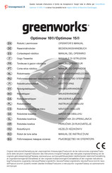 GreenWorks Optimow 15 GRL115 Manual Del Usuario